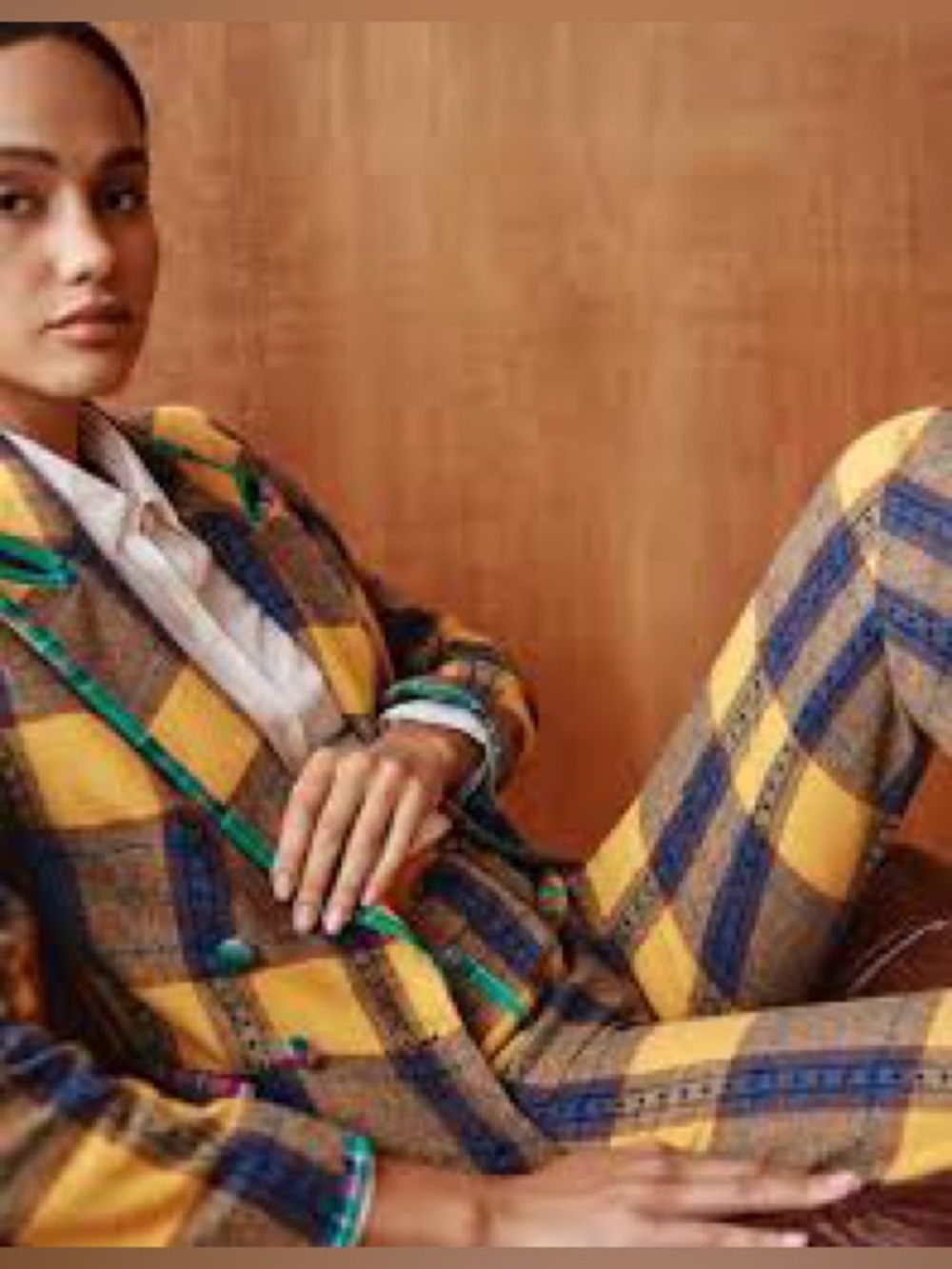 Celia B Plaid Blazer Jacket – Size Small 🍂 Tartan Cottagecore Artsy Quirky